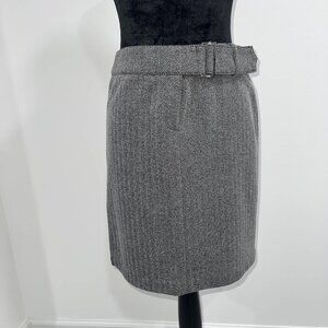 Express herringbone gray skirt
